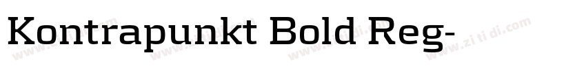 Kontrapunkt Bold Reg字体转换